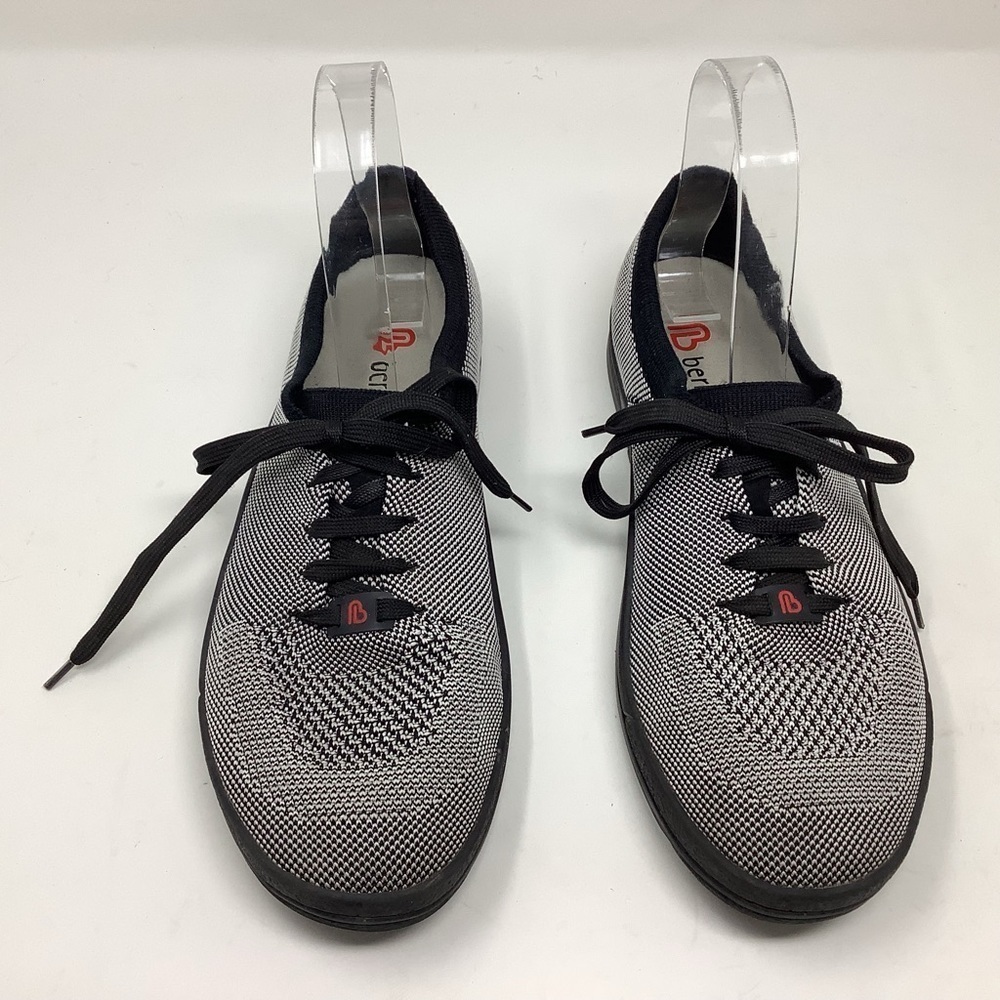 Berkemann Black and White Knit Sneakers - Picture 2 of 7